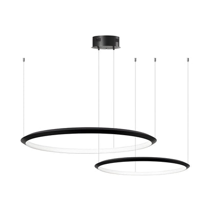 Black Ring Chandelier LED Pendant