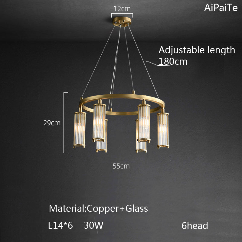 Palermo 6-Light Modern Chandelier For Living Room