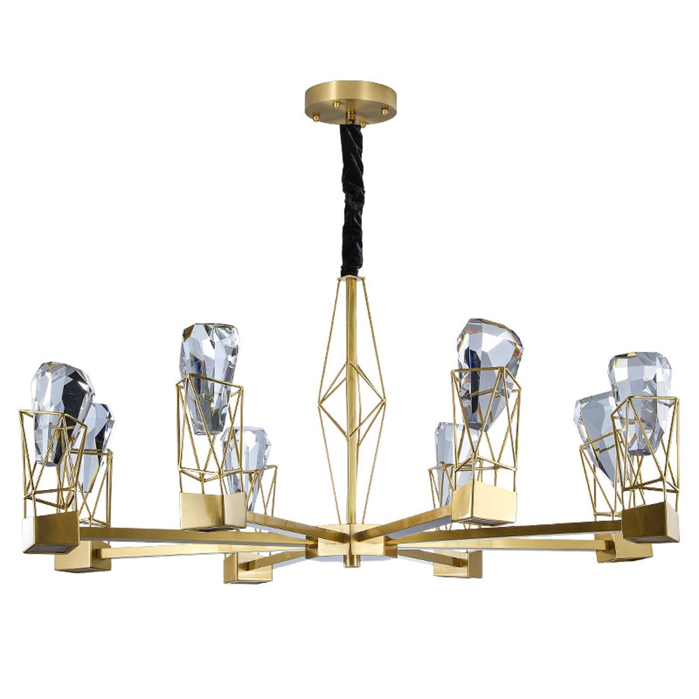 8-Light Modern Crystal Chandelier