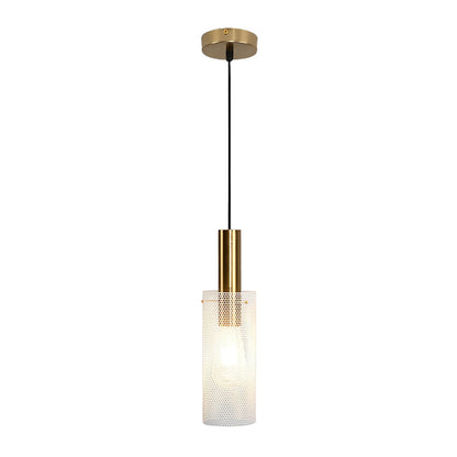 Cylindrical Minimalist Iron Grid Creative Modern Pendant Lighting