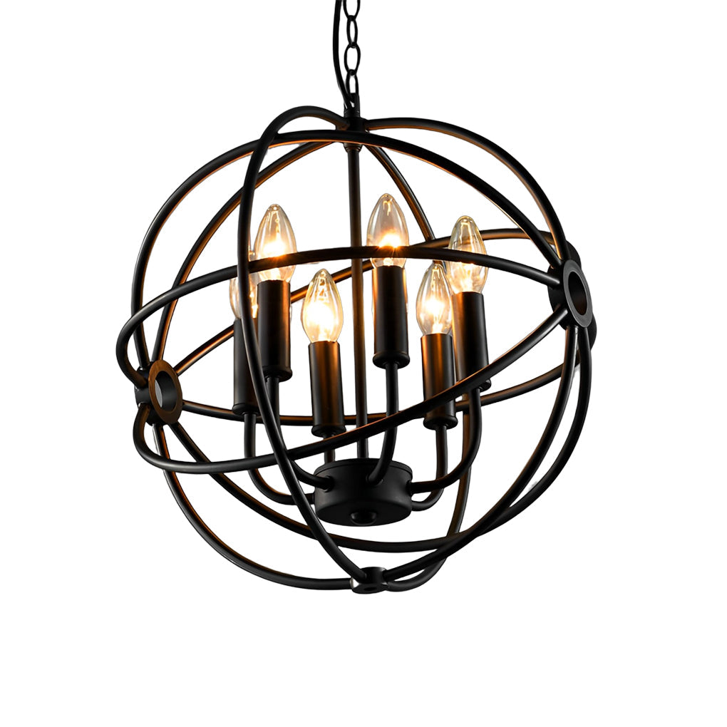 Retro Iron Birdcage Candlestick American Style Chandelier Pendant Lights