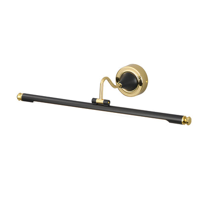 Gold and Black Rotatable Linear Vintage LED Bathroom Vanity Light