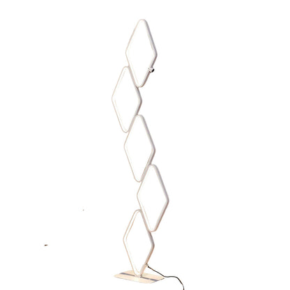 Modern Metal Square Stacked LED Floor Lamp