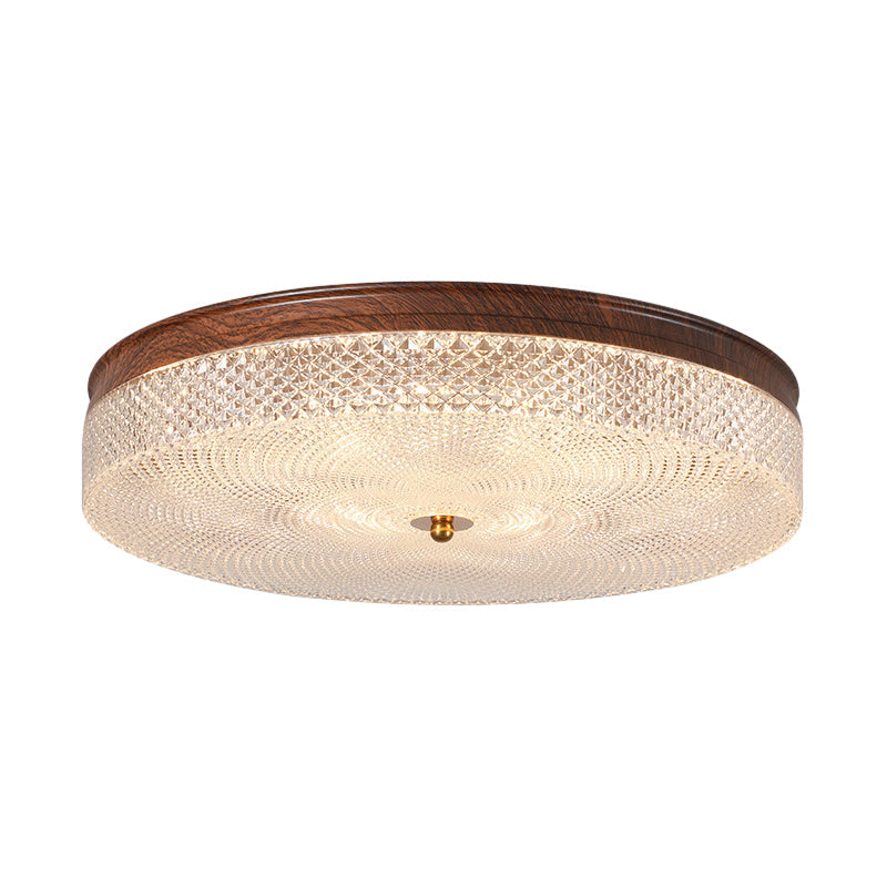 Round Acrylic LED Dimmable with Remote Control Retro Ceiling Lights Fixture