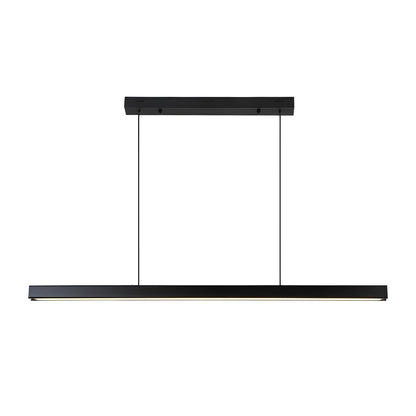 Minimalist Strip Stepless Dimming LED Black Modern Chandelier Pendant Lights