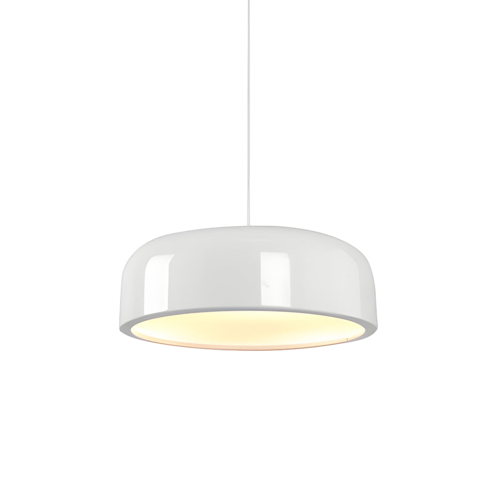 Smithfield Pendant Light: Modern Aluminum Hanging Fixture in Black/White