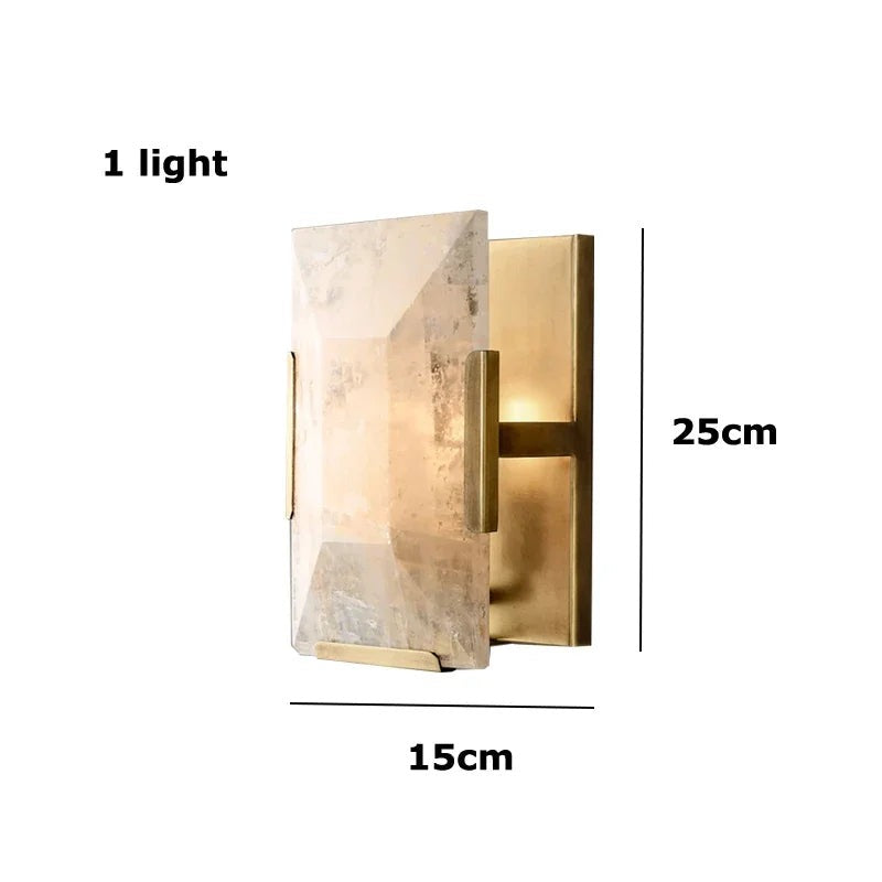 Villano Calcite Crystal Wall Sconce