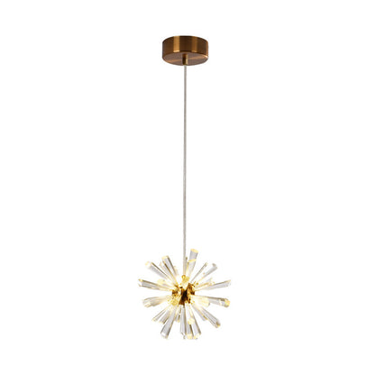 Glass Dandelions Fireworks Flower Three Step Dimming Nordic Pendant Lights