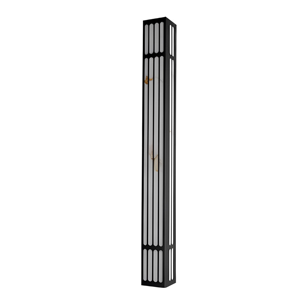 Long Strip Rectangular Waterproof LED Black Modern Outdoor Wall Lamp