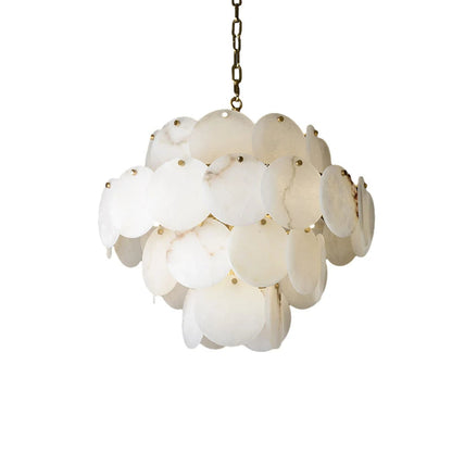 Moonshade Natural Marble Modern Chandelier