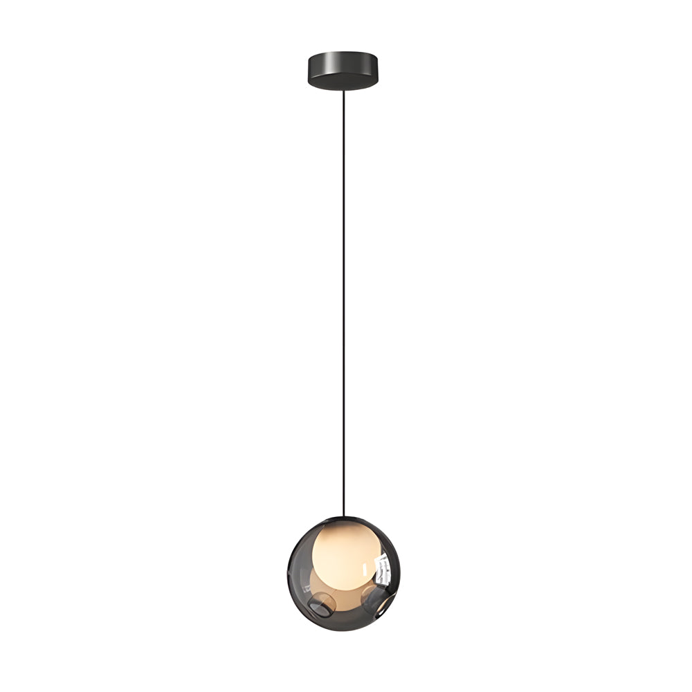 6.3-inch Glass Bubble 1-Light Pendant Light