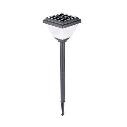 27.6-Inch H Black Solar Outdoor Pathway Light