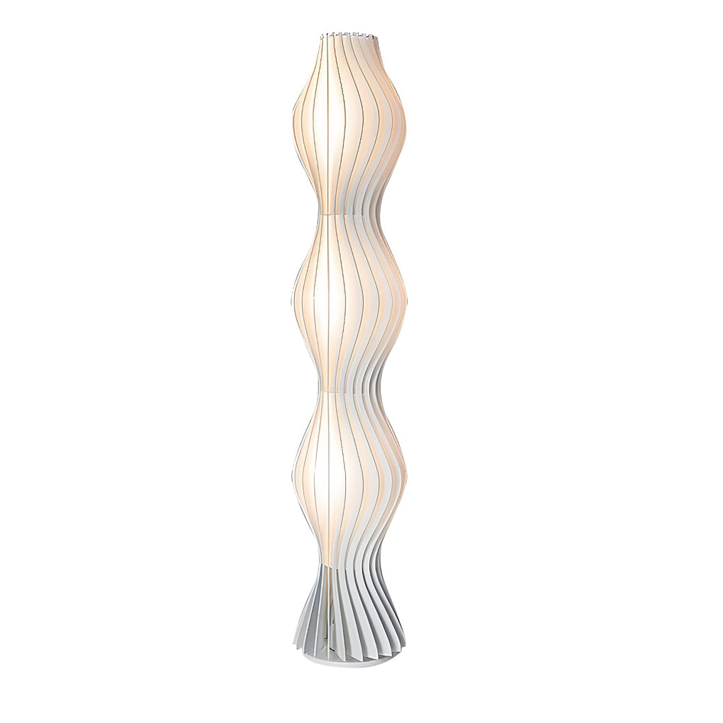 Modern Coastal LED Wavy Floor Lamp