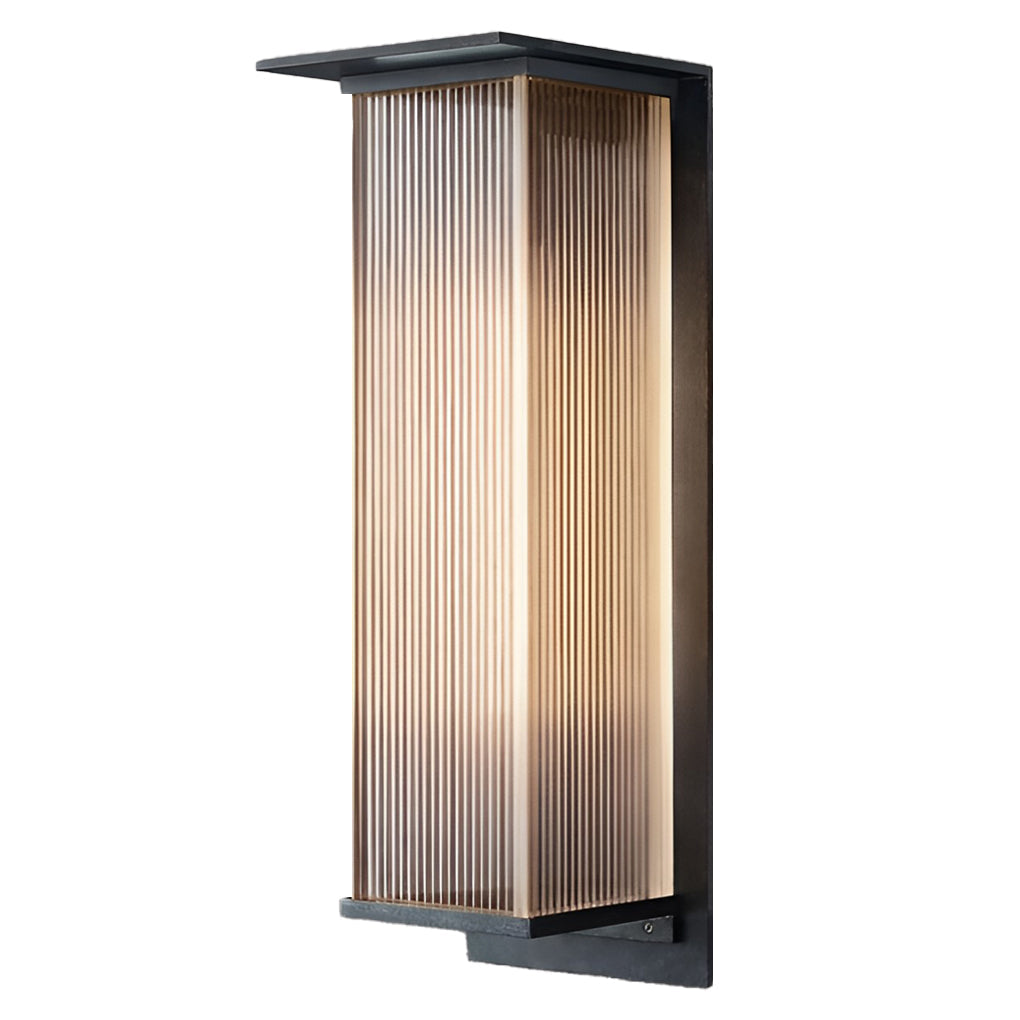 Rectangular Waterproof LED 3w Modern Outdoor Solar Wall Sconces Lighting