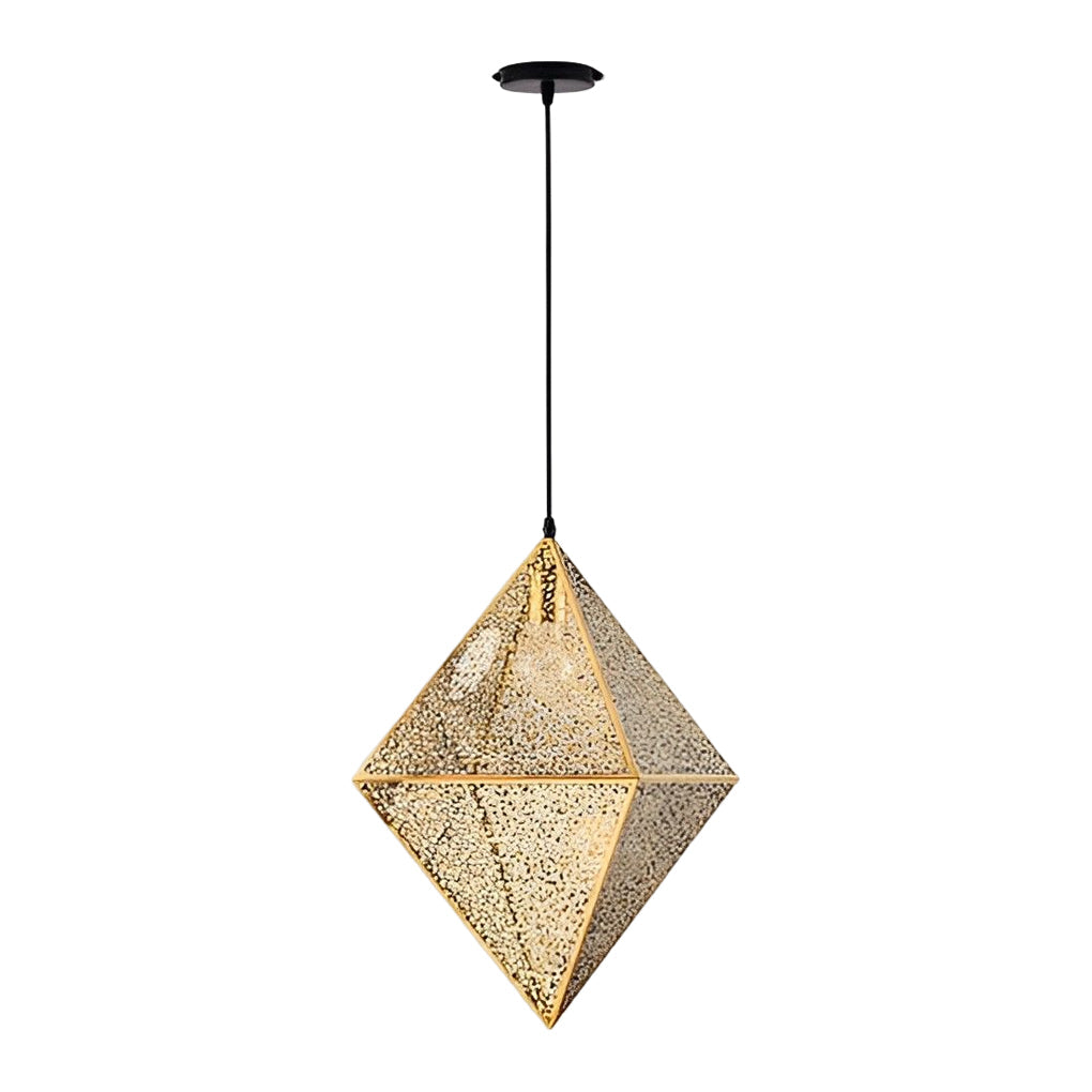 Stainless Steel Geometric Polyhedral Art Hollow Postmodern Chandeliers