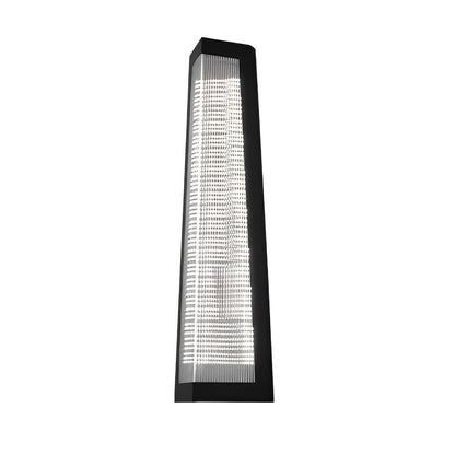 Striped Acrylic Waterproof LED Black Modern Outdoor Wall Lights Fixture