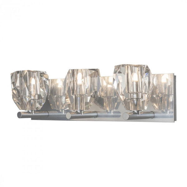 Bathroom Wall Sconce, 3-Light, Sterling, 21"W (201322-SKT-85-CR 5NQUTH)