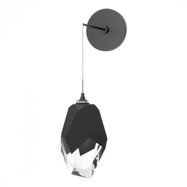 Large Wall Sconce, 1-Light, Ink, Black Crystal, 11.6"H (201398-SKT-89-BP0755 5ZD14F)