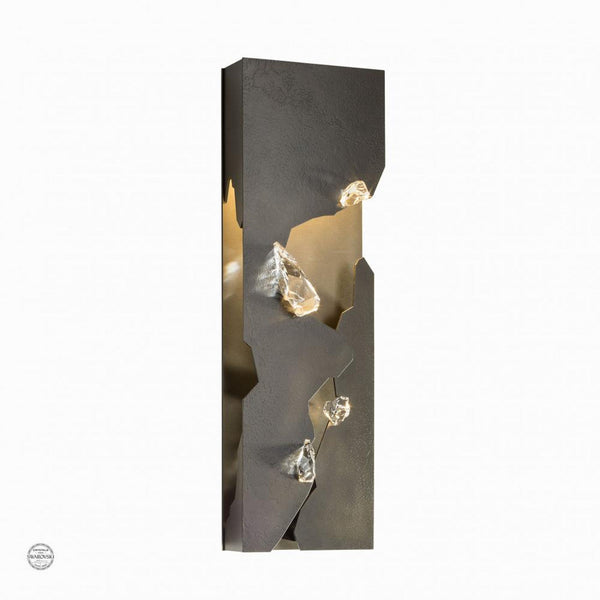 Wall Sconce, 1-Light, LED, Black, Swarovski Crystal, 20.25"H (202015-LED-10-CR 5DGU3W)