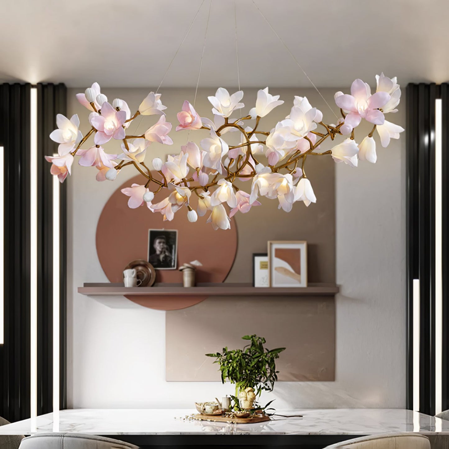 Circular Blossom Electrolier Chandelier