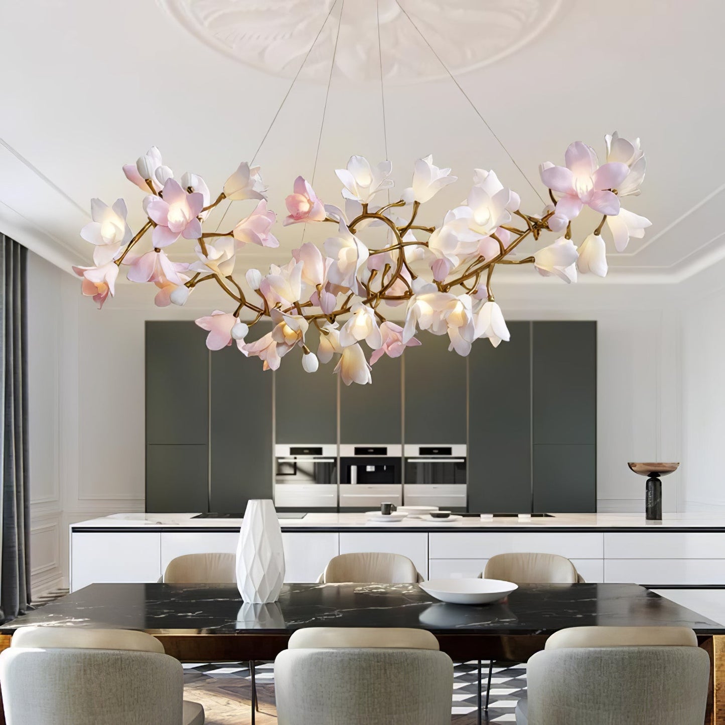 Circular Blossom Electrolier Chandelier