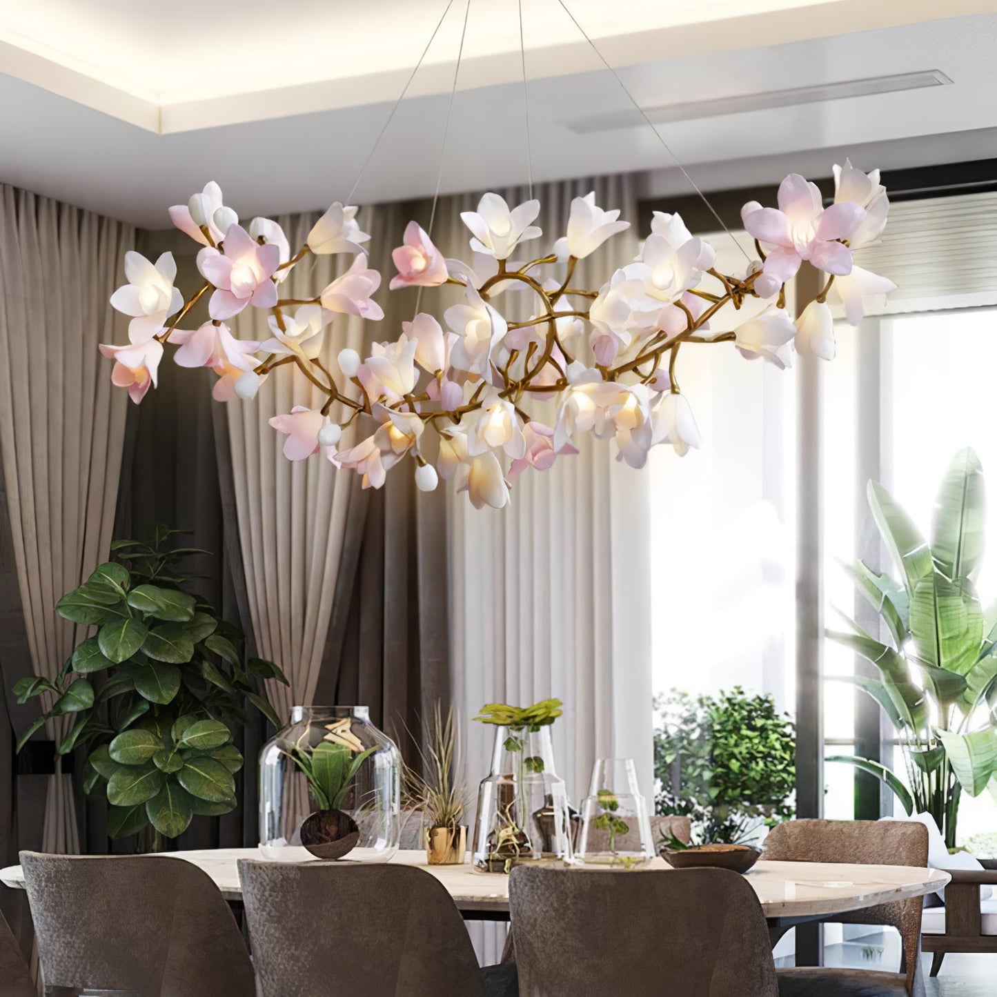 Circular Blossom Electrolier Chandelier