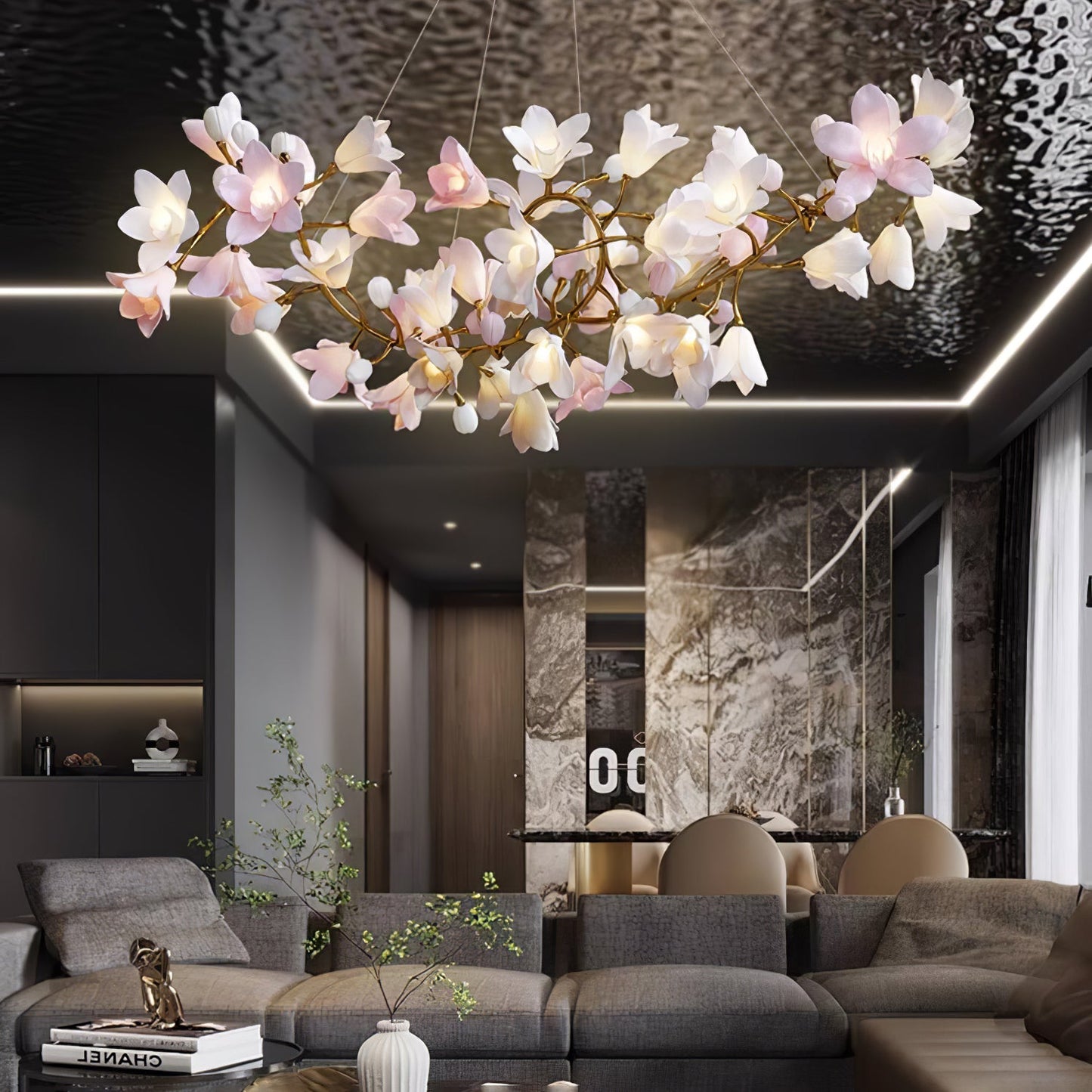 Circular Blossom Electrolier Chandelier