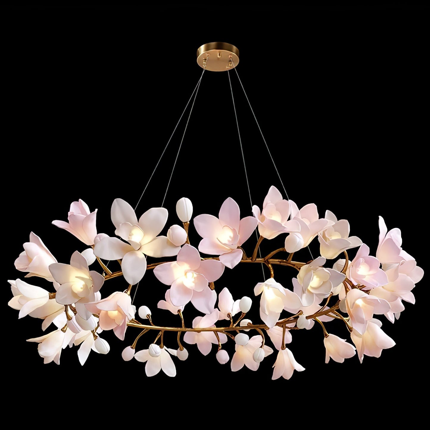 Circular Blossom Electrolier Chandelier