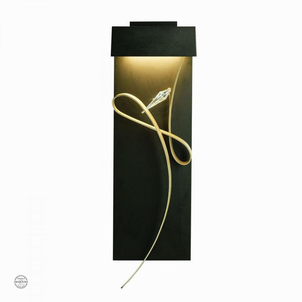 Wall Sconce, 1-Light, LED, Black, Bronze, Swarovski Crystal, 26.75"H (205440-LED-10-05-CR 5DGV5F)