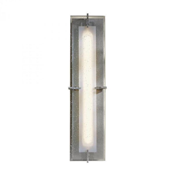 Outdoor Wall Sconce, 1-Light, LED, Soft Gold, Seeded Clear Glass, 22.25"H (207765-LED-84-II0397 3W4JG0)