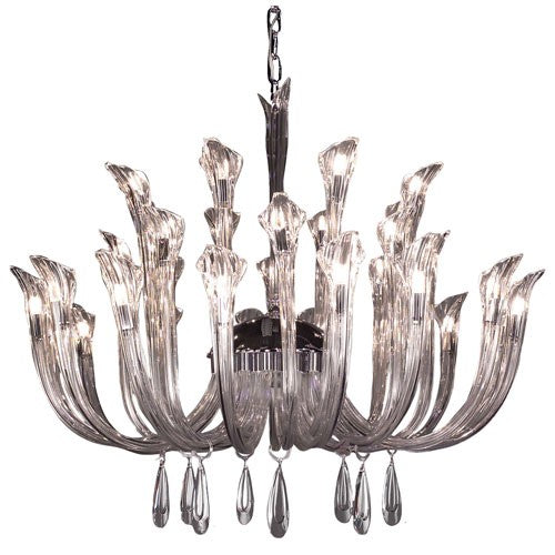 Inspiration Chrome Thirty-Two Light Chandelier