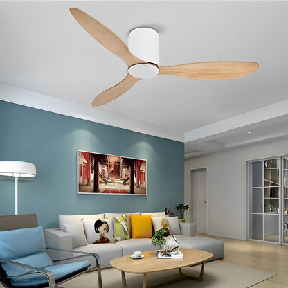 3 Blades Mute LED Dimmable with Remote Modern Ceiling Fans with Lights