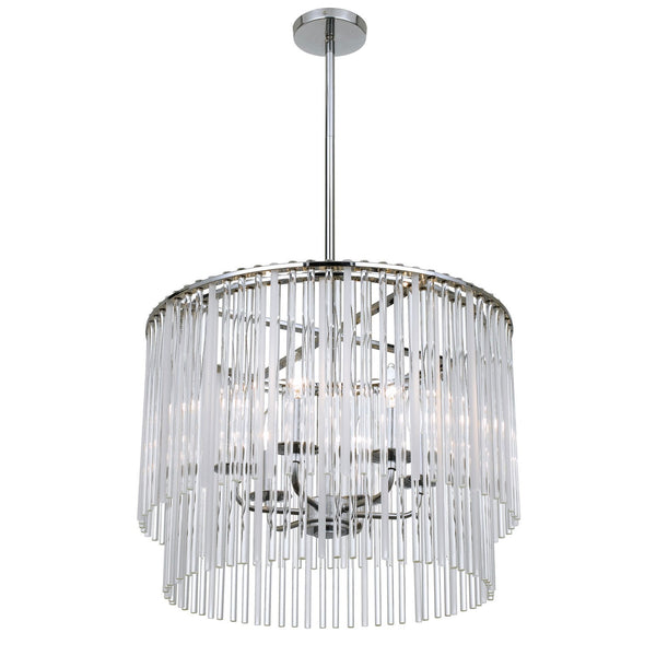 Group Bleecker Chrome Six-Light Pendant