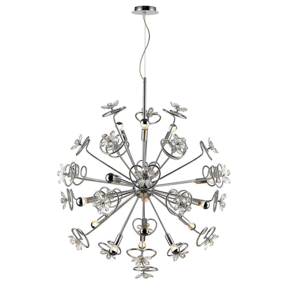 Flora Chrome 39-Inch LED Pendant