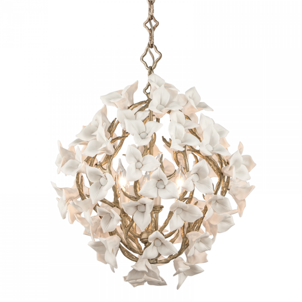 Pendant, 4-Light, Silver, 20"H (211-44-SGL 95FG)