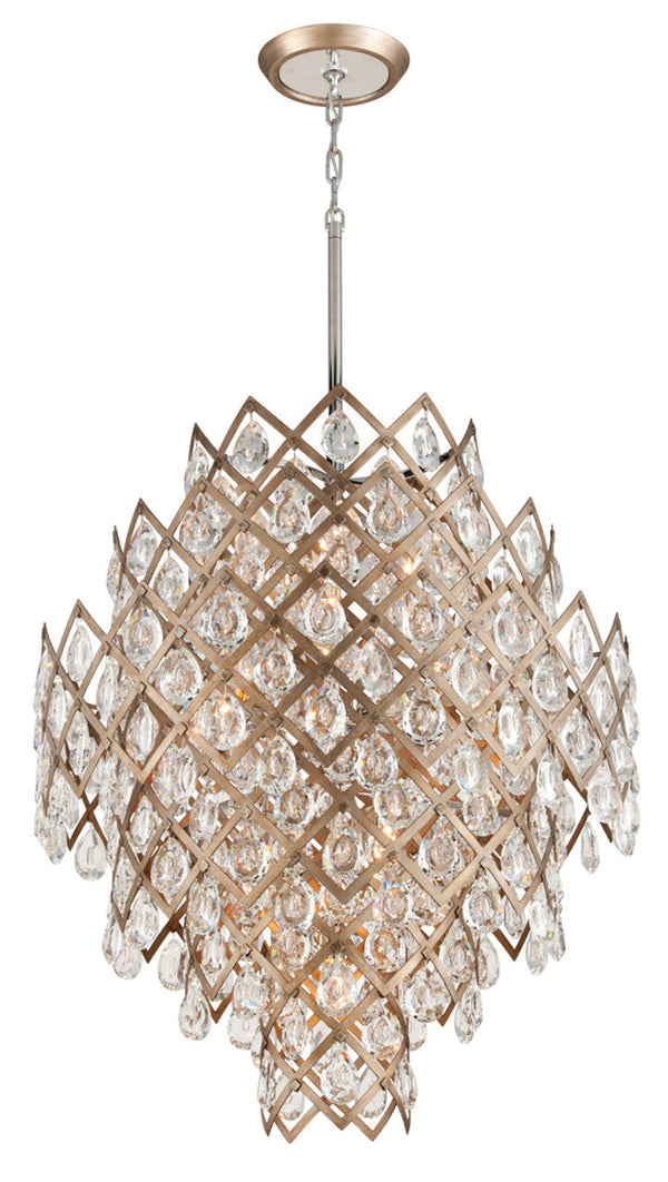 Pendant, 11-Light, Vienna Bronze, Clear Crystal Shade, Medium, 32.25"W (214-411 8YKL)