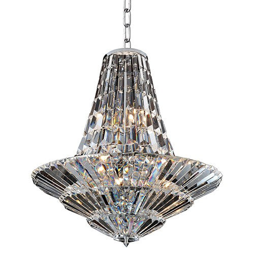 12-Light 24-Inch Wide Chandelier with Firenze Clear Crystal