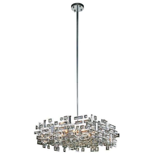 Picasso Chrome 21-Inch Six-Light Pendant