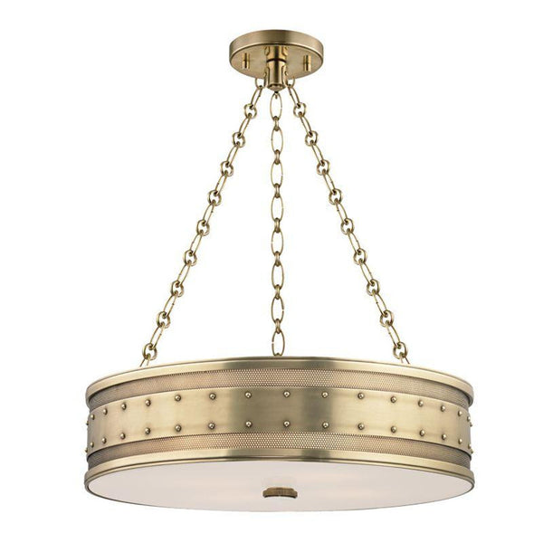 Pendant, 4-Light, Aged Brass, 22"W (2222-AGB 9WAL9)