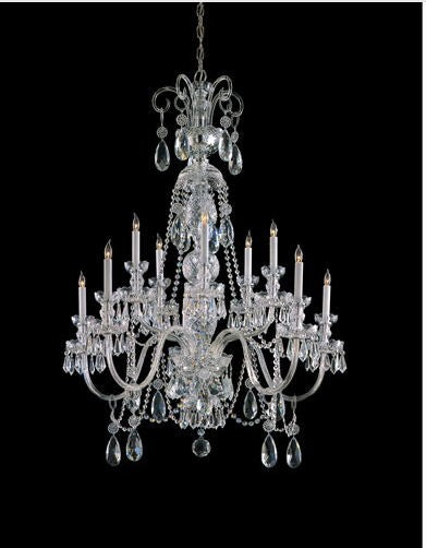 Polished Chrome Five-Light Chandelier