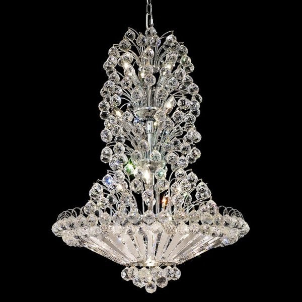 Polished chrome 14 Light crystal Chandelier