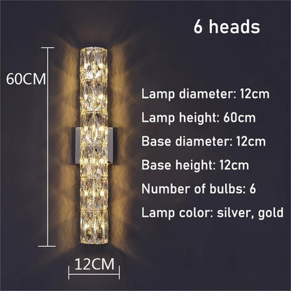 Bacci Indoor Crystal Wall Sconce