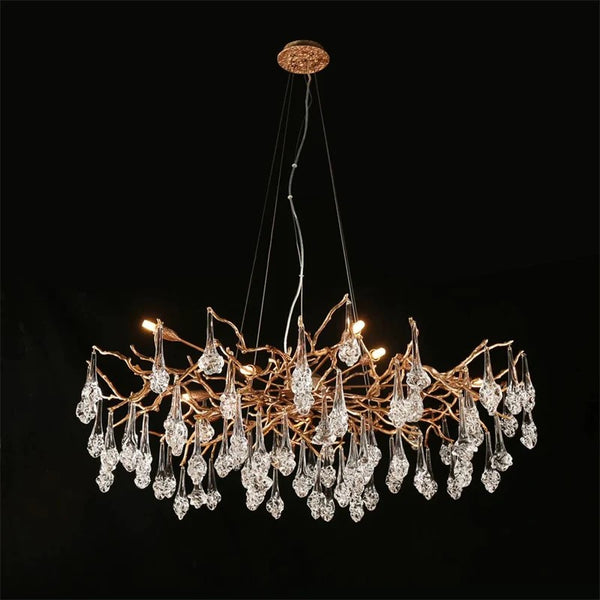 Anitra Modern Branch Chandelier Drop Flower D 31.5"