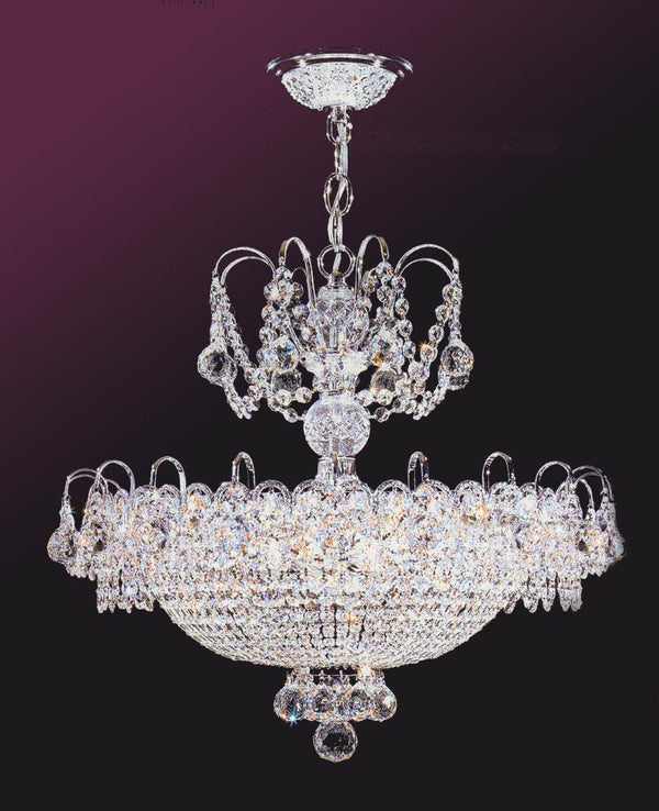 8 Light Crystal chandelier / dining room lighting in chrome