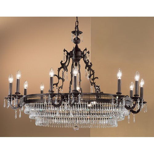 Bronze Eighteen-Light Chandelier