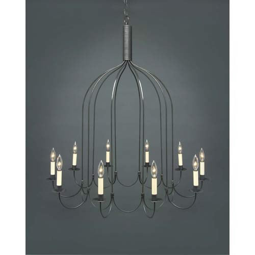 Ten-Light Large Chandelier