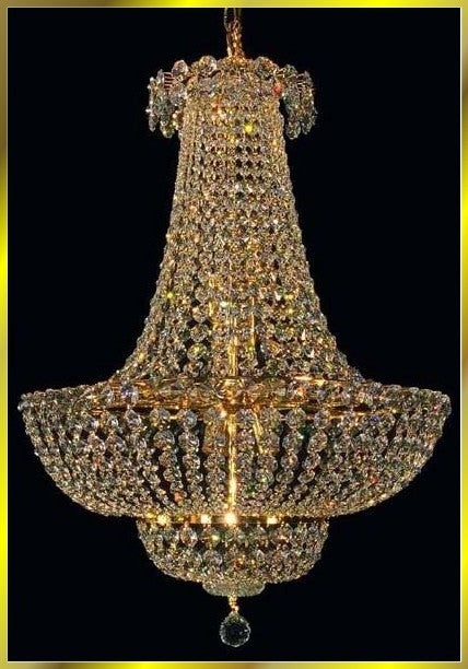 12 lights crystal chandelier in gold plated finish