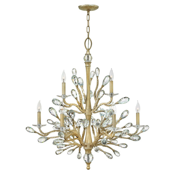 Nine-Light Two Tier Chandelier