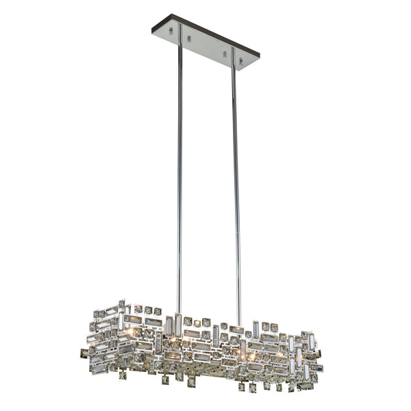 Picasso Chrome 35-Inch Six-Light Pendant