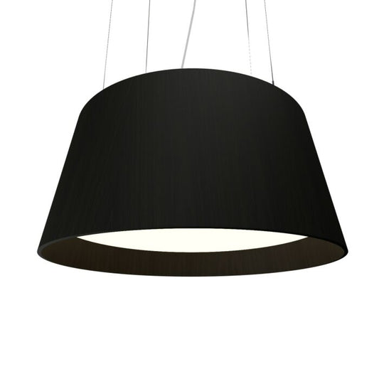 Conical LED Pendant in Charcoal